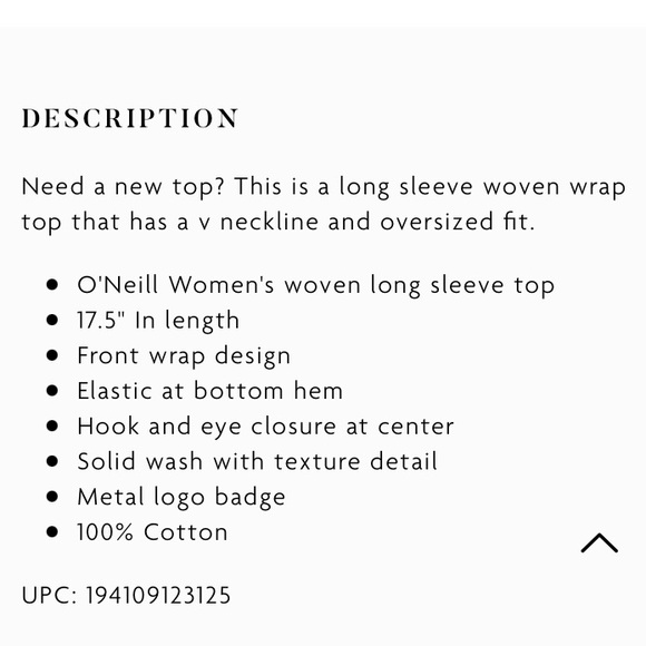 O’Neill cropped blouse - Picture 5 of 6